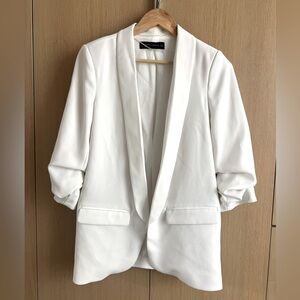 Zara White Blazer